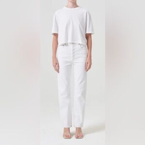 Agolde 90s Pinch Waist in White